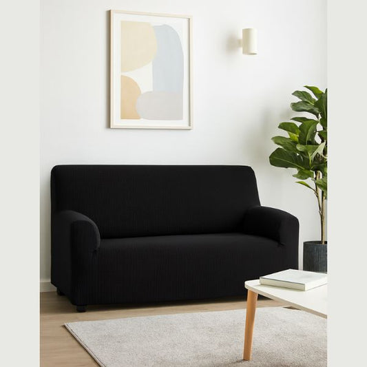 Funda Sofá Hosteline OLIMPO Negra 2 Plazas - TU ULTIMO CLIC