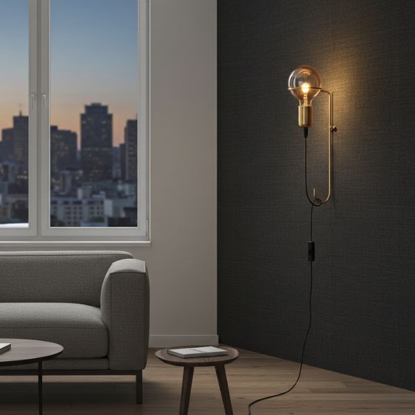 Aplique de Pared Brisbane Oro - Estilo Moderno E27 - TU ULTIMO CLIC