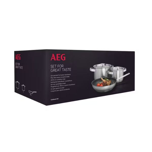 Juego de Cocina AEG A3SS Acero Inoxidable 3 Piezas - TU ULTIMO CLIC