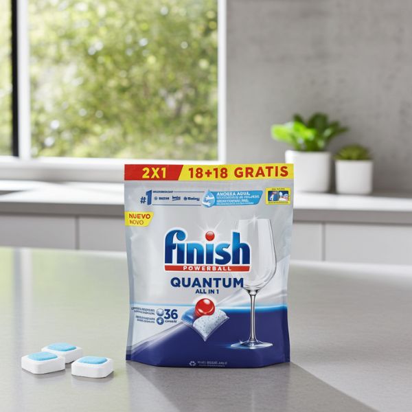 Finish Quantum Lavavajillas 36 Pastillas - TU ULTIMO CLIC