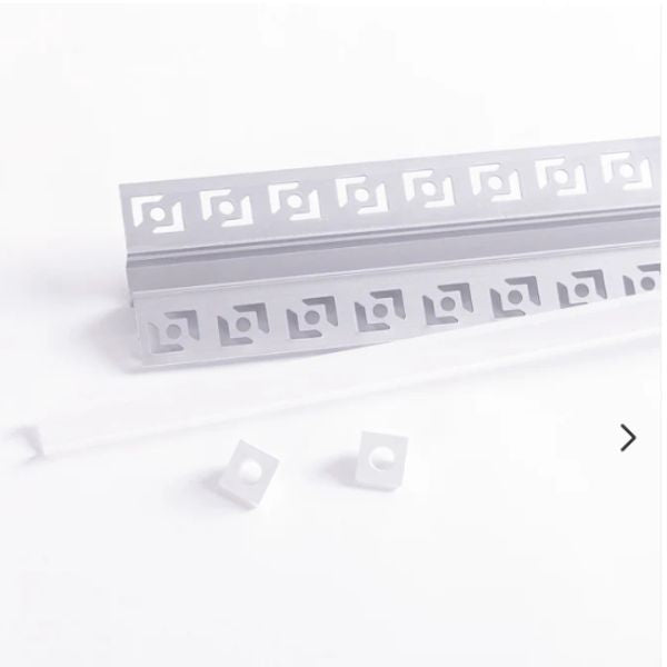Perfil Aluminio Empotrable Escayola/Pladur 2M para Tira LED 9 mm - TU ULTIMO CLIC