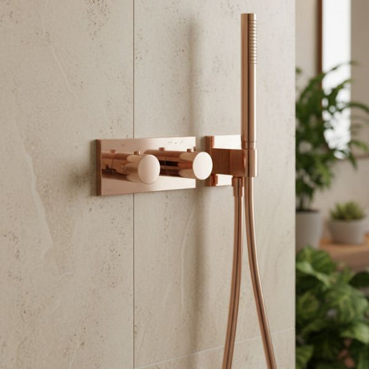 Grifo Termostático Empotrado B‑SYSTEM 2 Vías · Diseño Premium · 10 Acabados Exclusivos · TU-ULTIMO-CLIC
