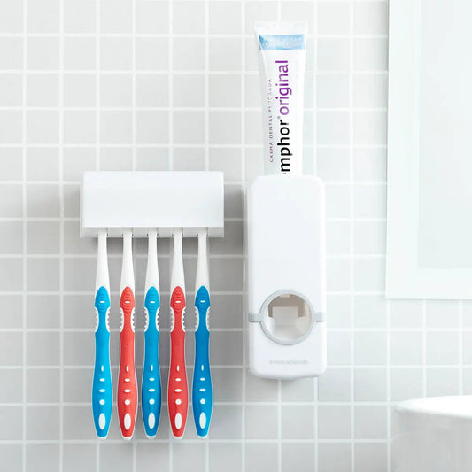 Dispensador de Pasta Dental con Soporte para Cepillos Diseeth InnovaGoods InnovaGoods