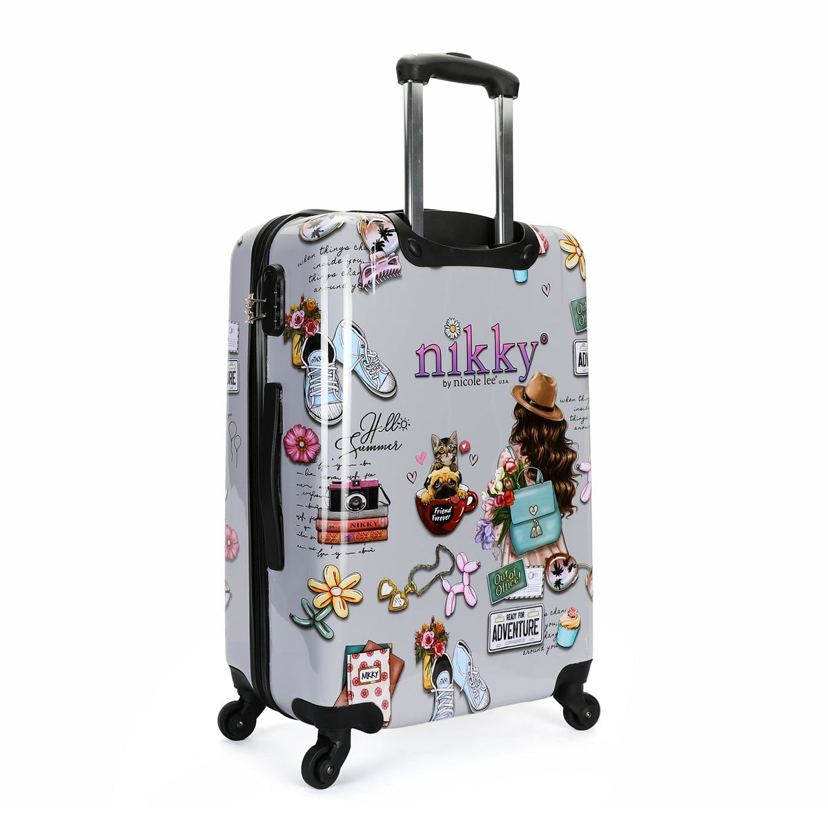 CONJUNTO 3 MALETAS DE PLASTICO ABS NIKKY WORLD Nikky By Nicole Lee