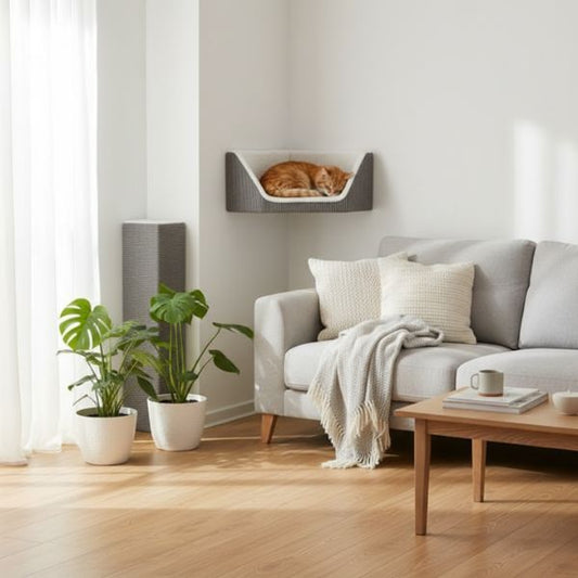 Rascador Gato XXL Pared Esquina - TU-ULTIMO-CLIC