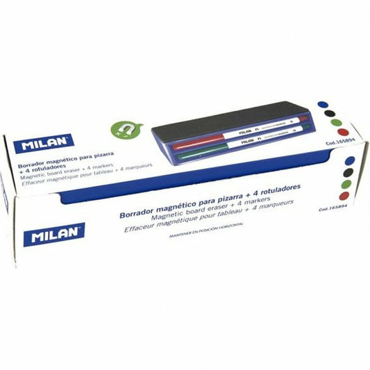 Marcadores Milan 165894 - Rotuladores Pizarra Blanca 4 Colores - TU ULTIMO CLIC