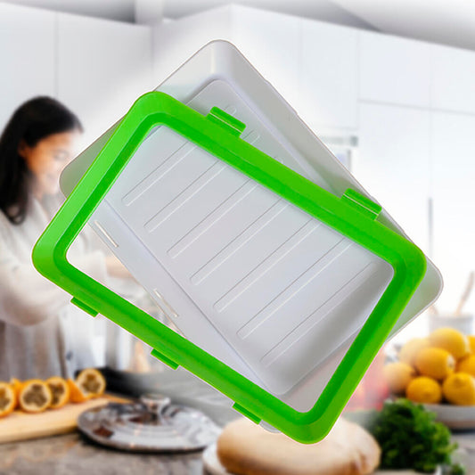 Pack 9 Bandejas Envasado Semi Vacío - Conservación Alimentos Apilable - TU ULTIMO CLIC