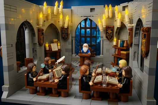 LEGO 76442 Clase de Encantamientos de Hogwarts: Magia y Construcción para Fans de Harry Potter