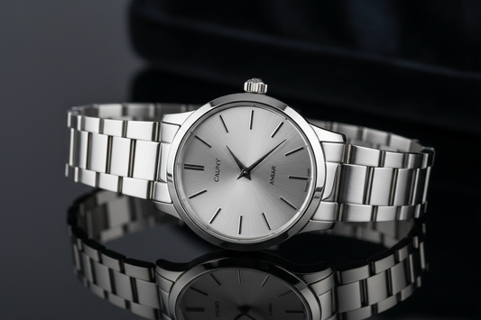 Reloj Mujer Cauny Ámbar Plata CAB001SM: Elegancia Suiza en tu Muñeca