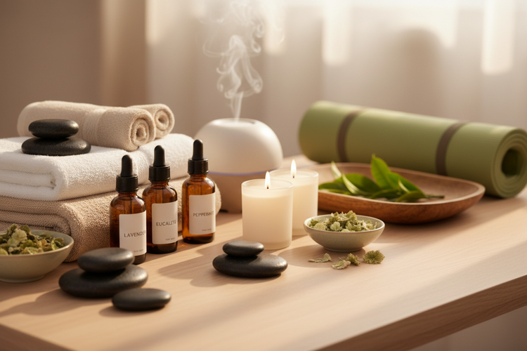 Imagen de masaje y relajación