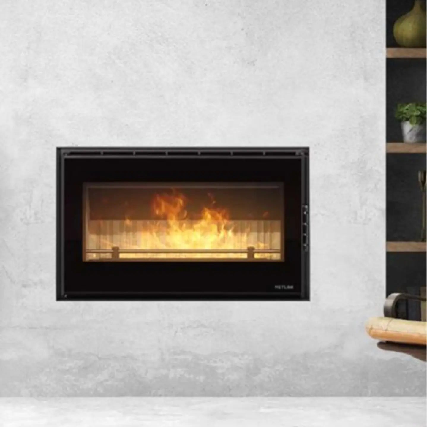 Insertable de Leña Elos 98 Vitrus  10 kW con Ventilación Forzada - TU ULTIMO CLIC