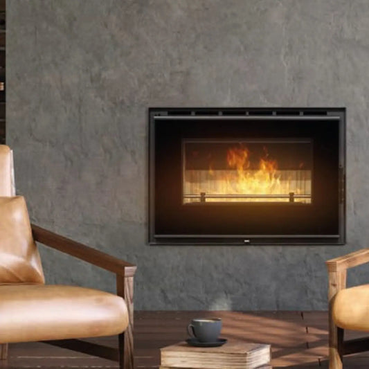 Insertable de Leña Elos 98 Vitrus  10 kW con Ventilación Forzada - TU ULTIMO CLIC