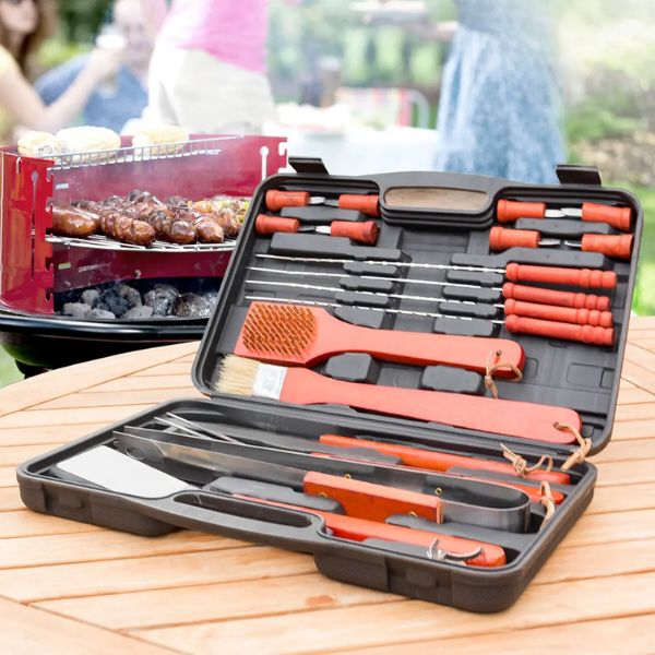 Set Utensilios Barbacoa Barbecase InnovaGoods 18 Piezas - TU ULTIMO CLIC