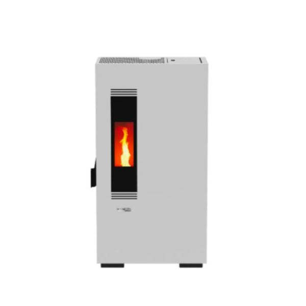 Estufa de Pellet Blanca MUNDOCLIMA BIOTHERM MILA 5kW  Diseño Compacto y Eficiente - TU ULTIMO CLIC