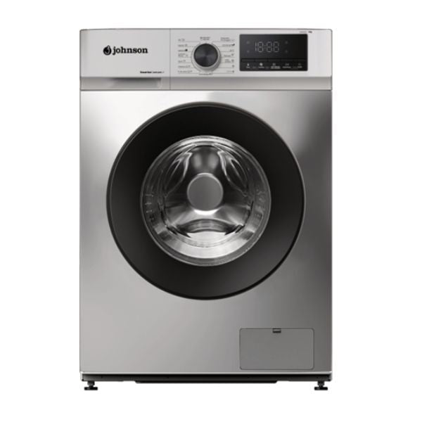 Lavadora 8 kg A-10% Inox Look con Motor Inverter y Vapor Johnson
