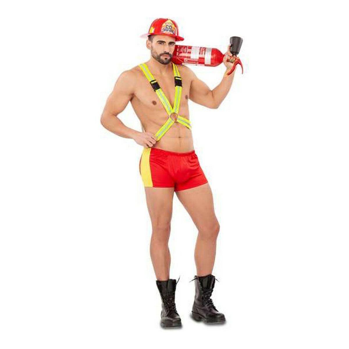 Disfraz Bombero Adulto My Other Me - Incluye Casco, Bandolera y Pantalones - TU ULTIMO CLIC
