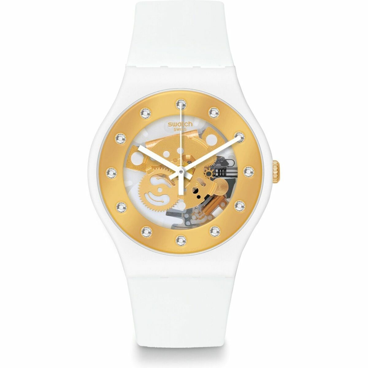 Swatch Reloj Mujer Diseño Dorado SUNRAY GLAM SUOZ148 41 mm Swatch
