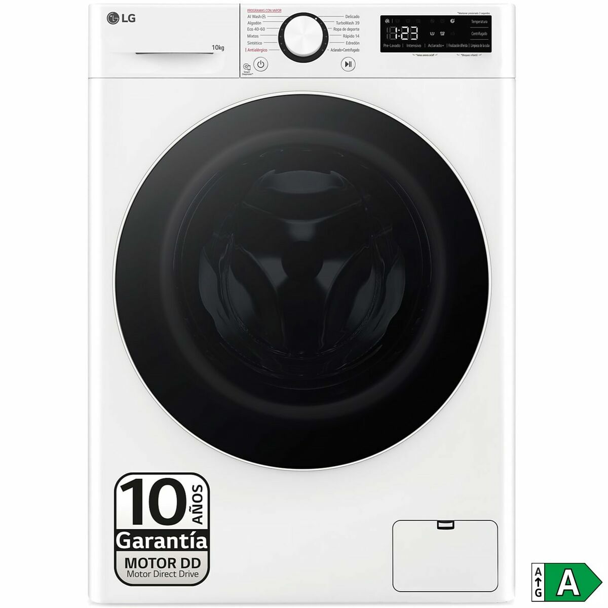 Lavadora LG F4WR6010A0W 10kg 1400rpm AI DD TurboWash - Oferta LG