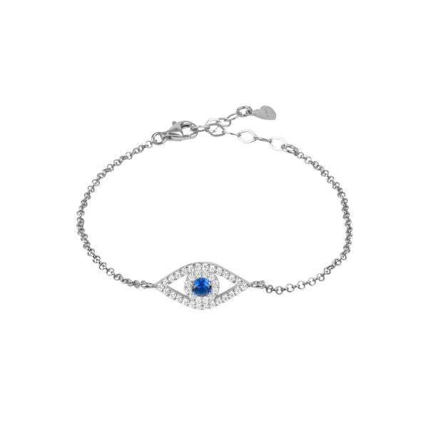 Pulsera Evil Eye Azul Plata - Latelita London - TU ULTIMO CLIC