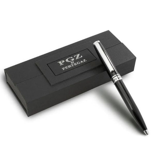 Bolígrafo Pertegaz PGZ02 Negro Acero con Estuche | 13cm Premium - TU ULTIMO CLIC