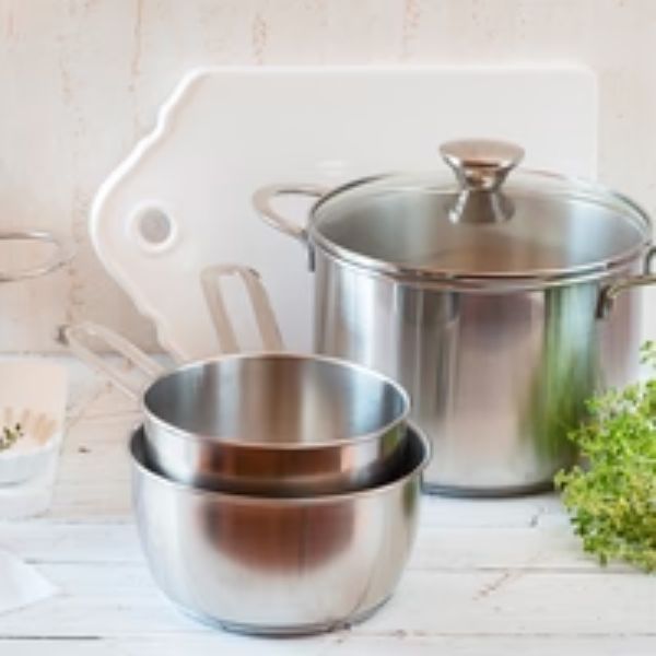 Olla BRA Ancora 18 cm - Acero Inoxidable con Tapa Vidrio - TU ULTIMO CLIC