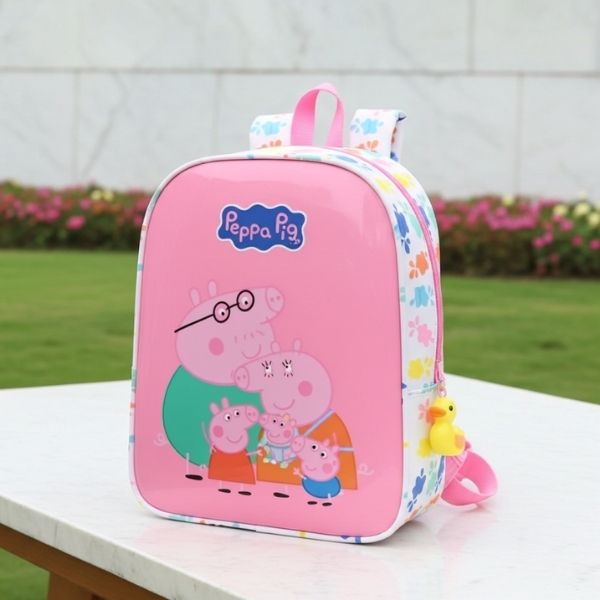 Mochila Escolar Peppa Pig Baby Pig Multicolor 22x27cm - Infantil PVC - TU ULTIMO CLIC