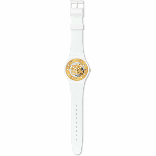 Swatch Reloj Mujer Diseño Dorado SUNRAY GLAM SUOZ148 41 mm Swatch