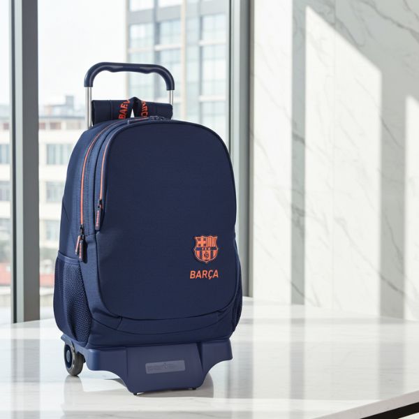 Mochila Escolar Barcelona con Carro 32cm - Niño - TU ULTIMO CLIC