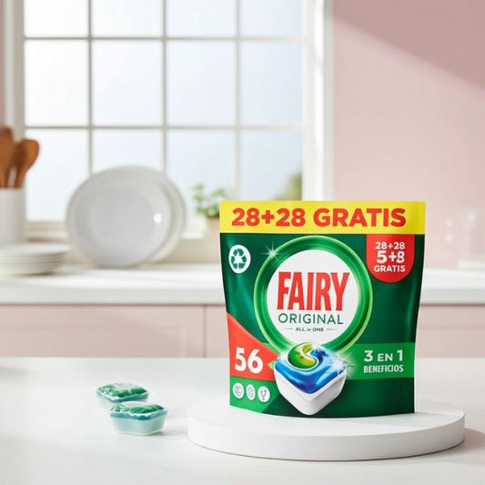 Fairy Todo en 1 Limón 56 Pastillas Lavavajillas Antigrasa - TU ULTIMO CLIC