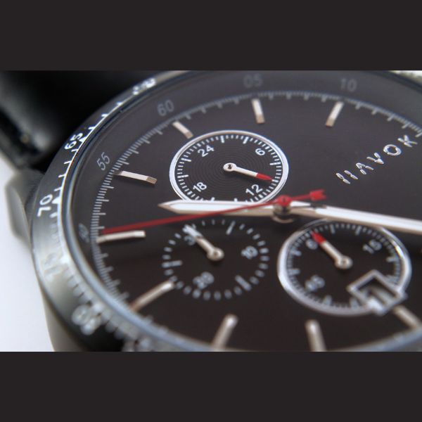 Reloj Diamante Black Racer - Cronógrafo 42 mm Cuero Italiano - TU ULTIMO CLIC