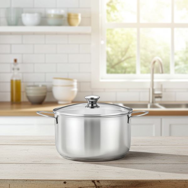 Olla BRA Ancora 18 cm - Acero Inoxidable con Tapa Vidrio - TU ULTIMO CLIC