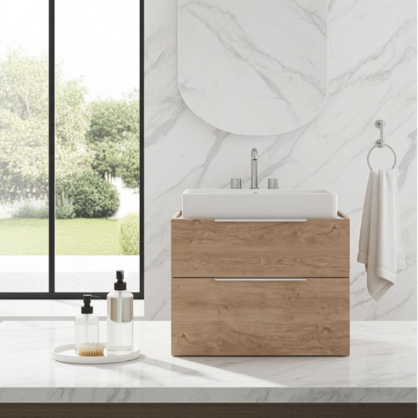 Mueble Lavabo Stillo Compact - Suspendido 2 Cajones