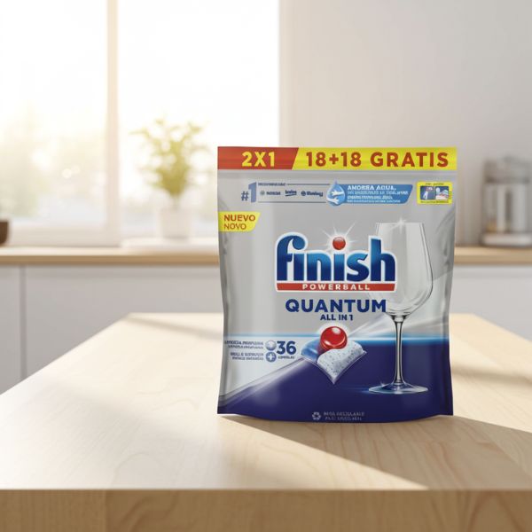 Finish Quantum Lavavajillas 36 Pastillas - TU ULTIMO CLIC