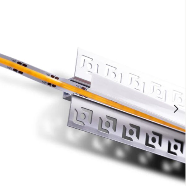 Perfil Aluminio Empotrable Escayola/Pladur 2M para Tira LED 9 mm - TU ULTIMO CLIC