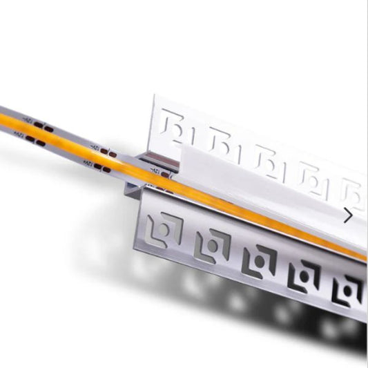 Perfil Aluminio Empotrable Escayola/Pladur 2M para Tira LED 9 mm - TU ULTIMO CLIC