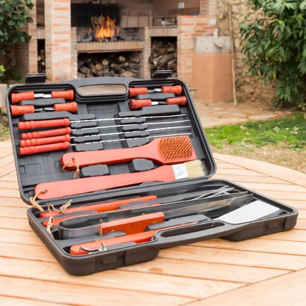 Set Utensilios Barbacoa Barbecase InnovaGoods 18 Piezas - TU ULTIMO CLIC