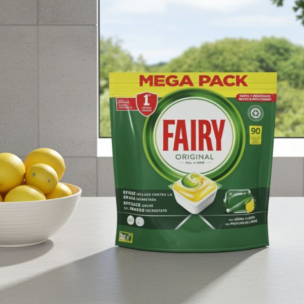 Fairy Lavavajillas Todo en 1 90 Cápsulas - TU ULTIMO CLIC