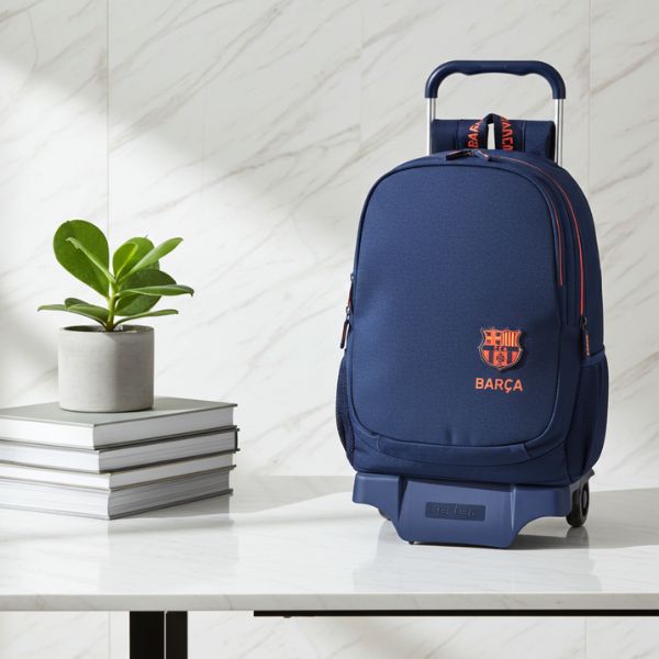 Mochila Escolar Barcelona con Carro 32cm - Niño - TU ULTIMO CLIC