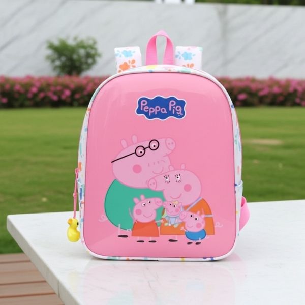 Mochila Escolar Peppa Pig Baby Pig Multicolor 22x27cm - Infantil PVC - TU ULTIMO CLIC