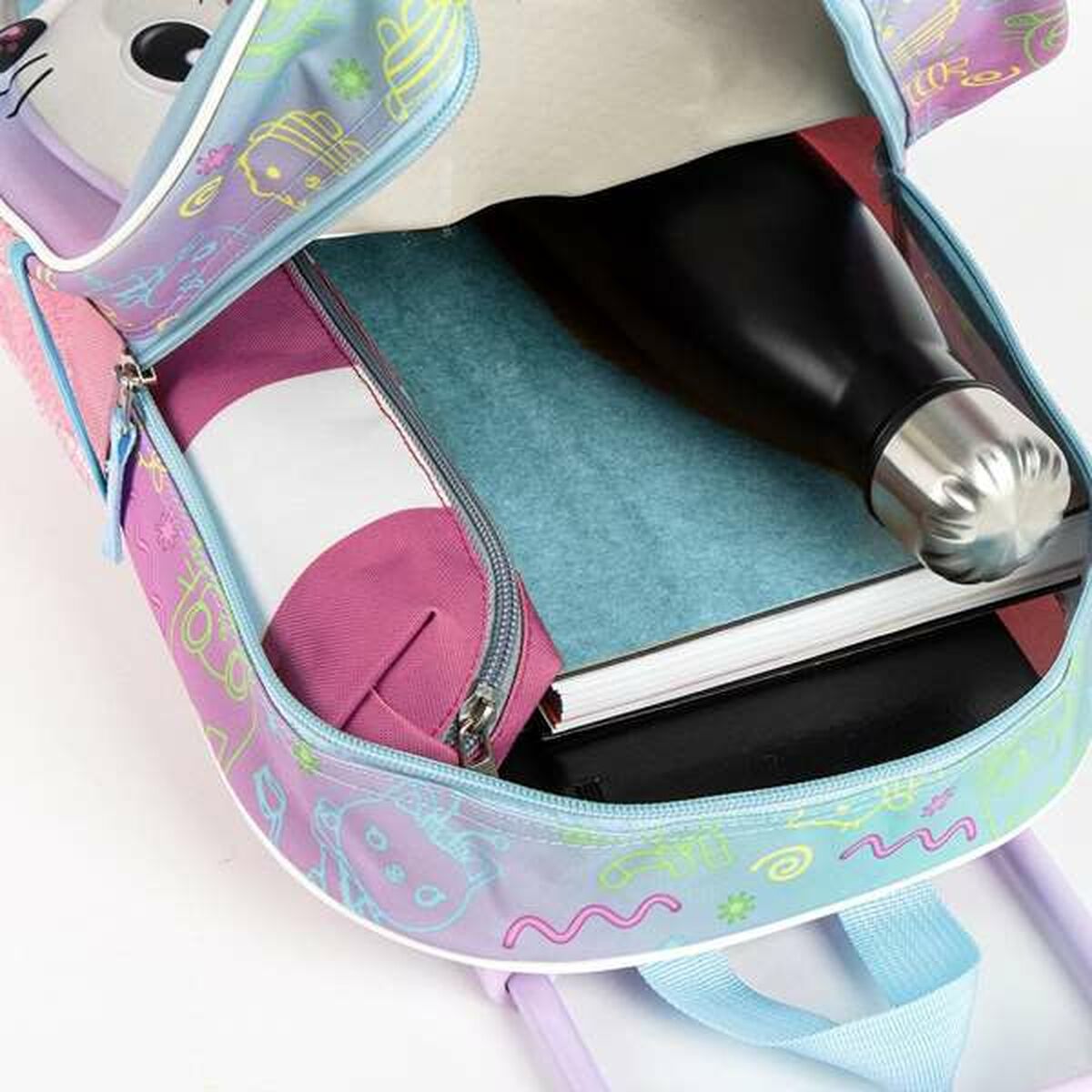 Mochila Infantil con Ruedas Gabby’s Dollhouse 3D Rosa - TU ULTIMO CLIC