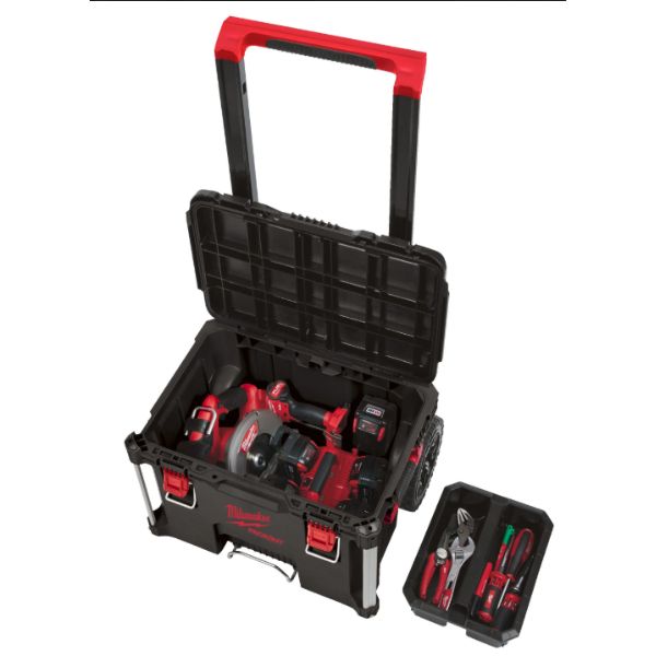 Baúl con Ruedas Milwaukee PACKOUT 113 kg IP65 - TU ULTIMO CLIC