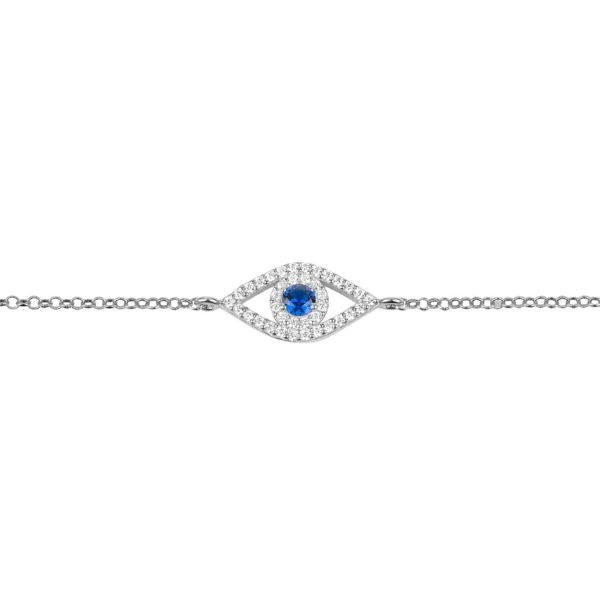Pulsera Evil Eye Azul Plata - Latelita London - TU ULTIMO CLIC