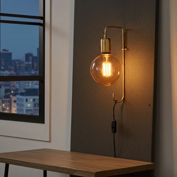 Aplique de Pared Brisbane Oro - Estilo Moderno E27 - TU ULTIMO CLIC
