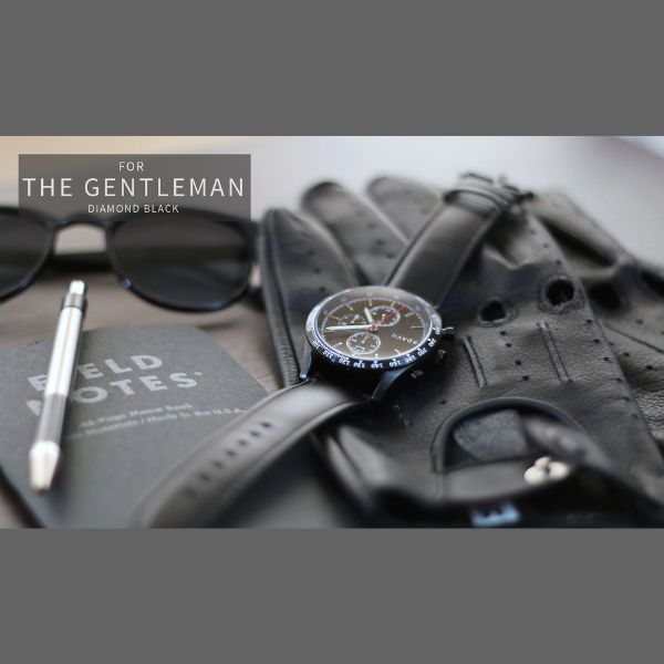 Reloj Diamante Black Racer - Cronógrafo 42 mm Cuero Italiano - TU ULTIMO CLIC