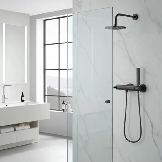 Grifo Monomando de Ducha Nexus Gunmetal | Estilo Cepillado y Acero Inoxidable 304 - TU ULTIMO CLIC