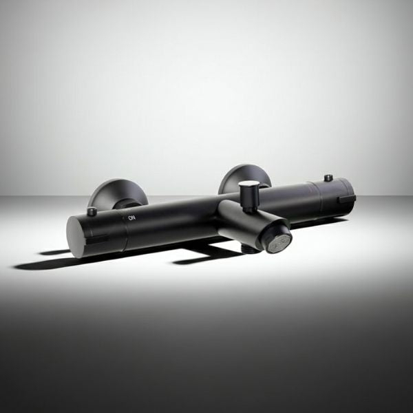 Grifo Termostático Baño‑Ducha Go!2 Negro Mate - TU ULTIMO CLIC