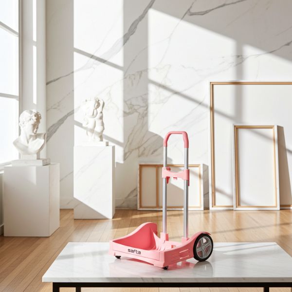 Carro Escolar Safta Rosa - Sistema Antivibración Universal - TU ULTIMO CLIC