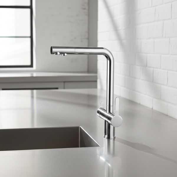 Grifo Cocina 3 Vías Nexus Extraíble | Acero Inoxidable y Compatible con Ósmosis - TU ULTIMO CLIC