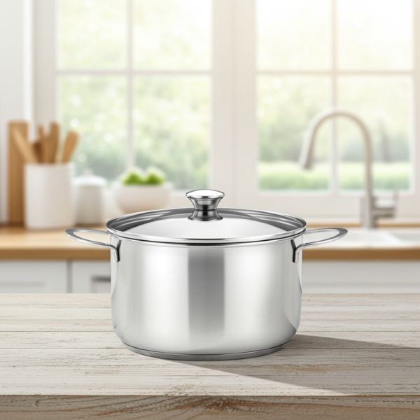 Olla BRA Ancora 18 cm - Acero Inoxidable con Tapa Vidrio - TU ULTIMO CLIC