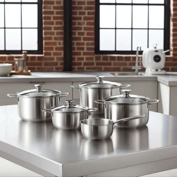 Batería Cocina BRA Inoxidable - Set 5 Piezas Inducción - TU ULTIMO CLIC